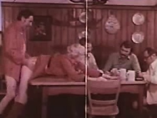 Kinky German vintage group anal sex movie