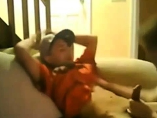 Slim Str8 Thug Boy enjoys Dad's BJ