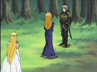 Anime princess bares her big titties and rides a giant boner